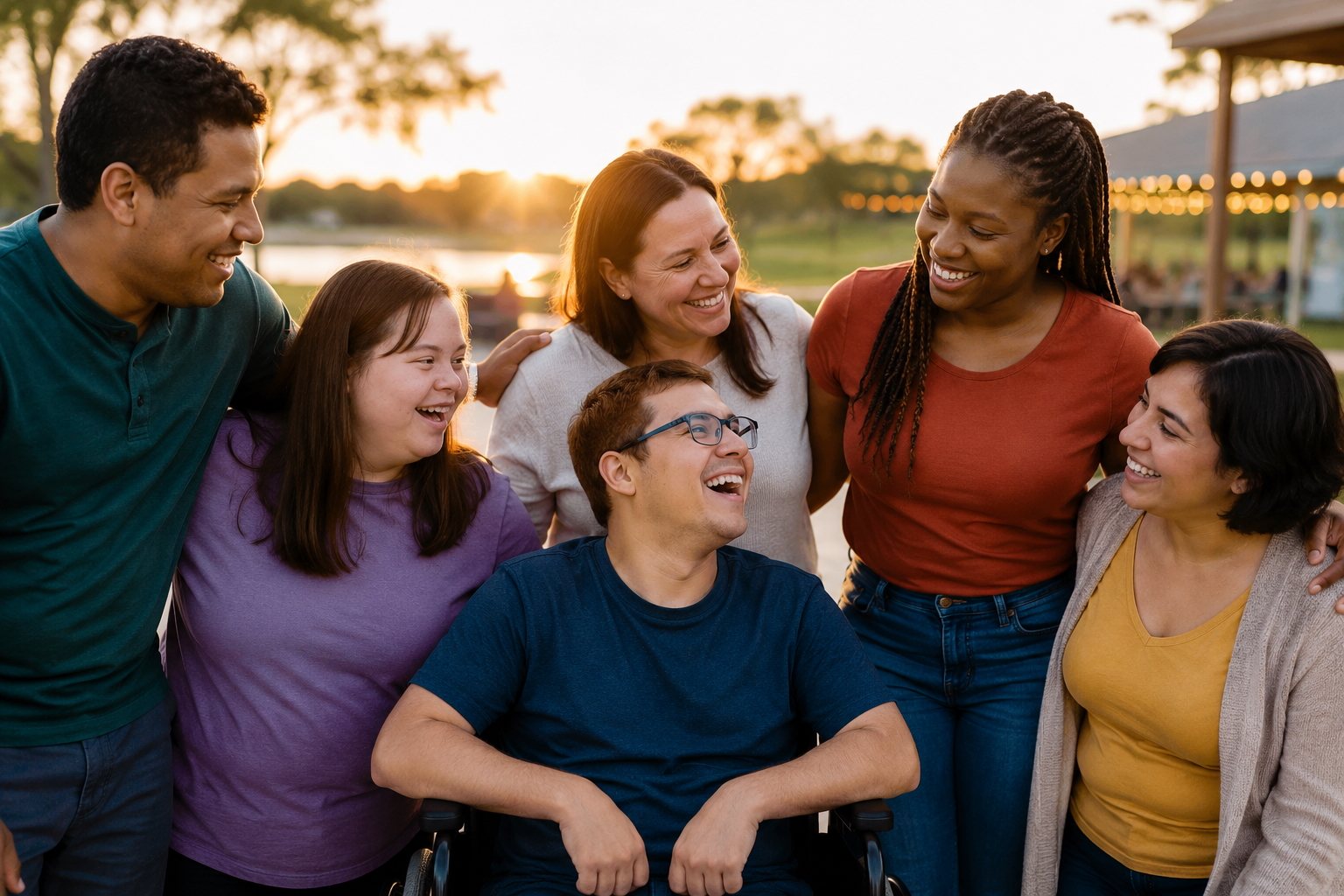 Mirrah Image Services participants engaging in a meaningful community activity together