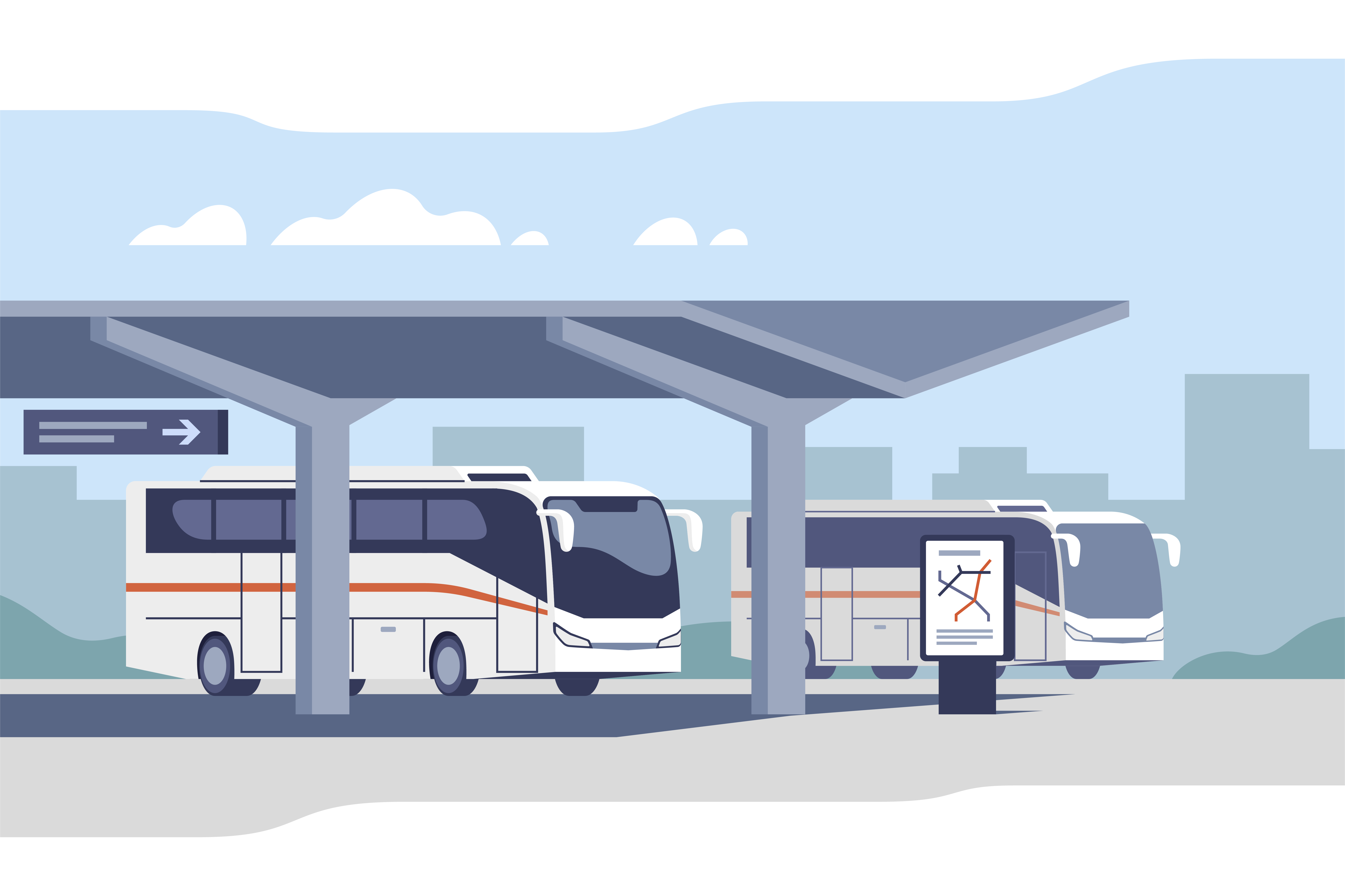 Bus station